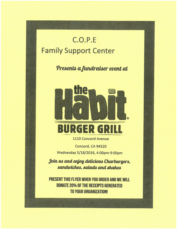 Habit - COPE Fundraiser flyer